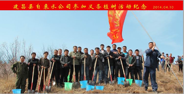 20140410  参加城区义务植树活动