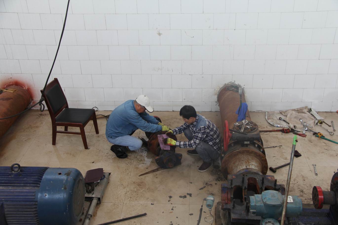 20150514 净水厂设备大修