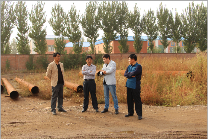 20150929  局领导视察新净水厂建设